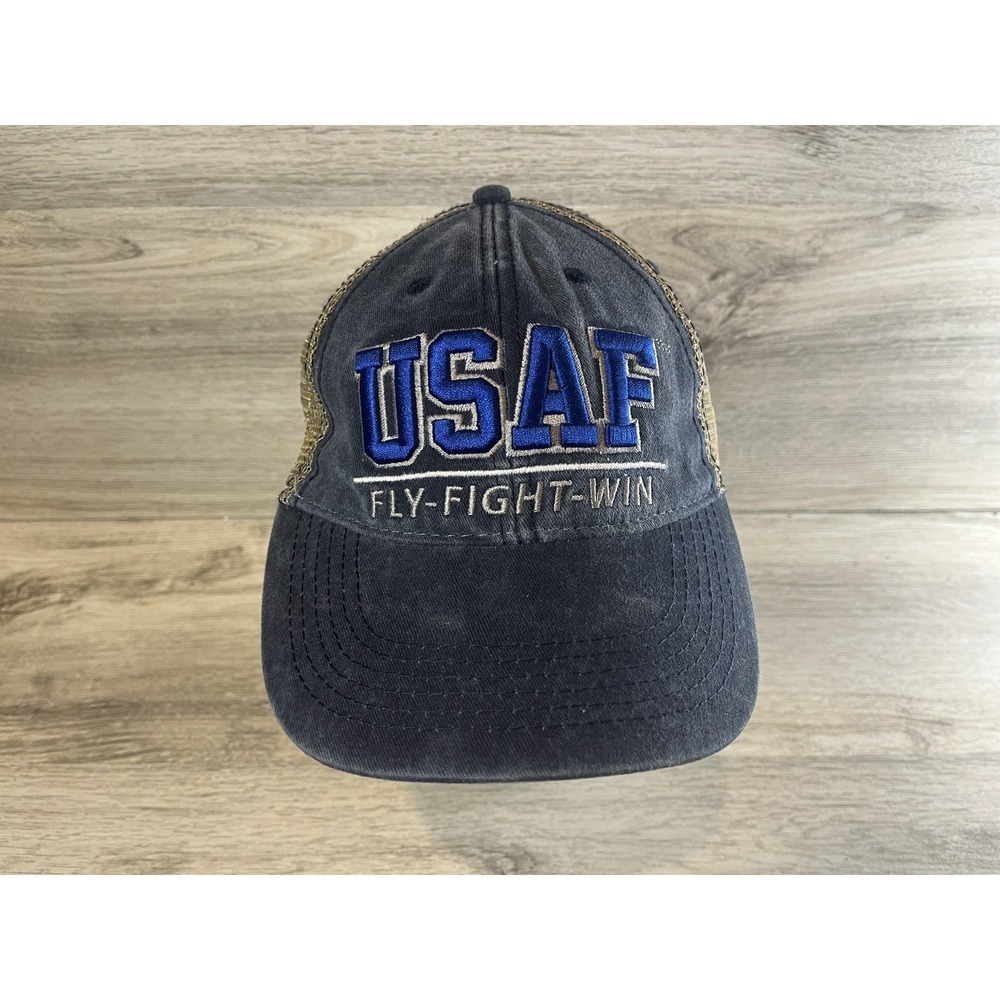 United States Air‎ Force USAF SnapBack Hat Cap Mesh Adjustable Blue Gray